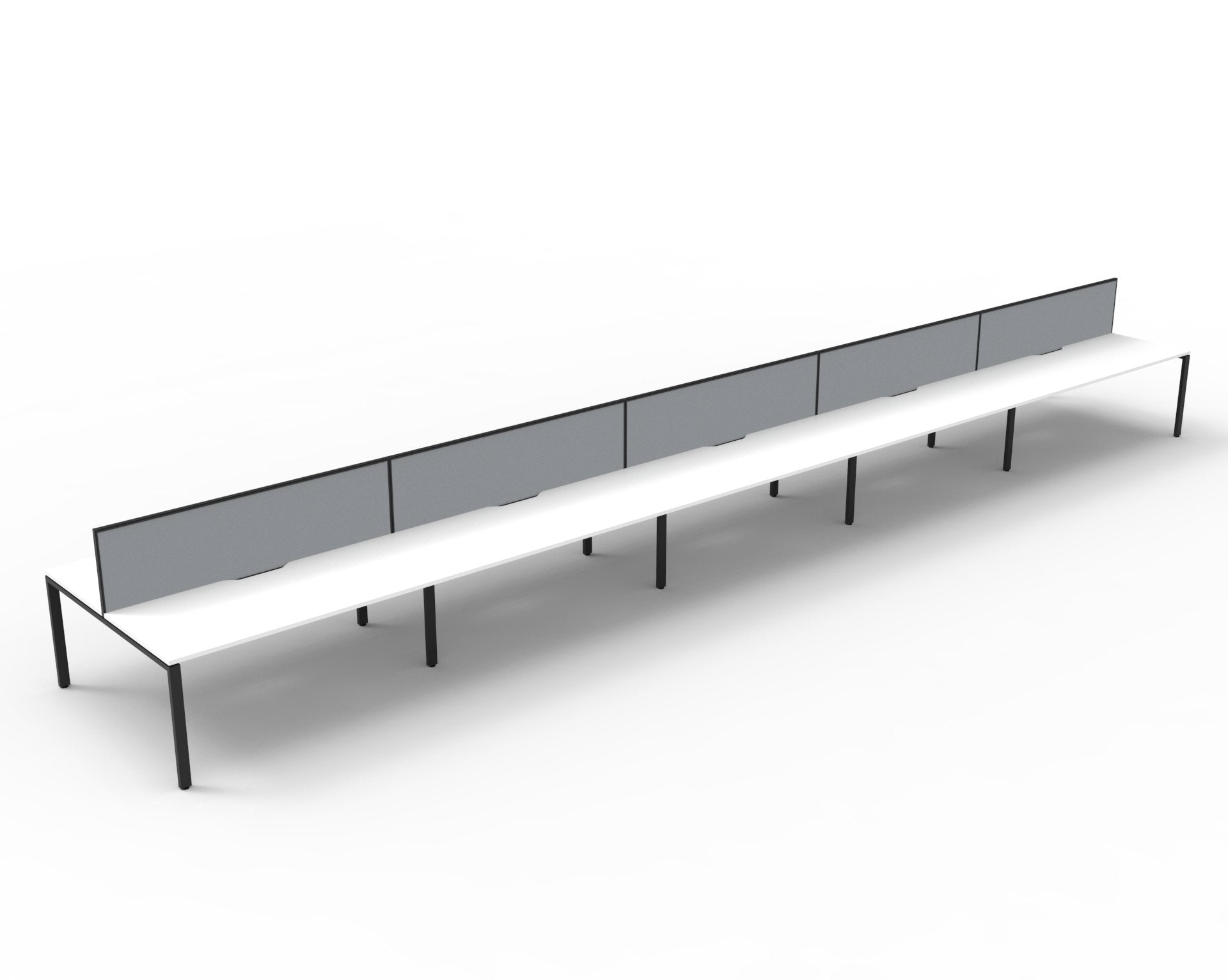 Helix Profile Back to Back 10 Person Workstation
