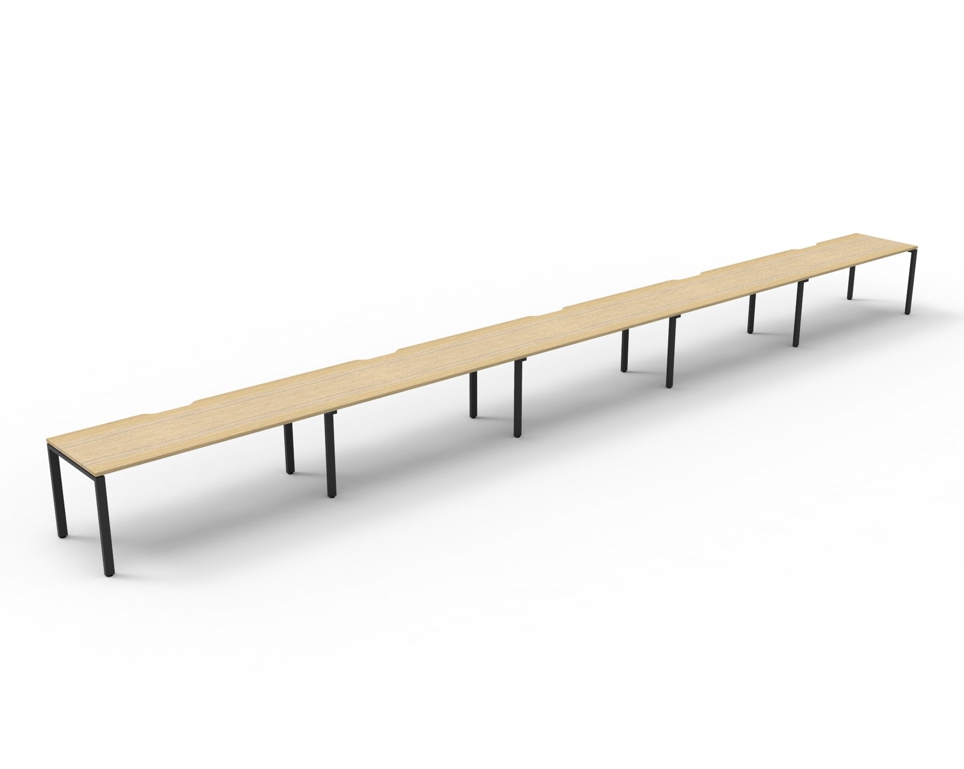 Helix Profile Side by Side 5 Person Workstation