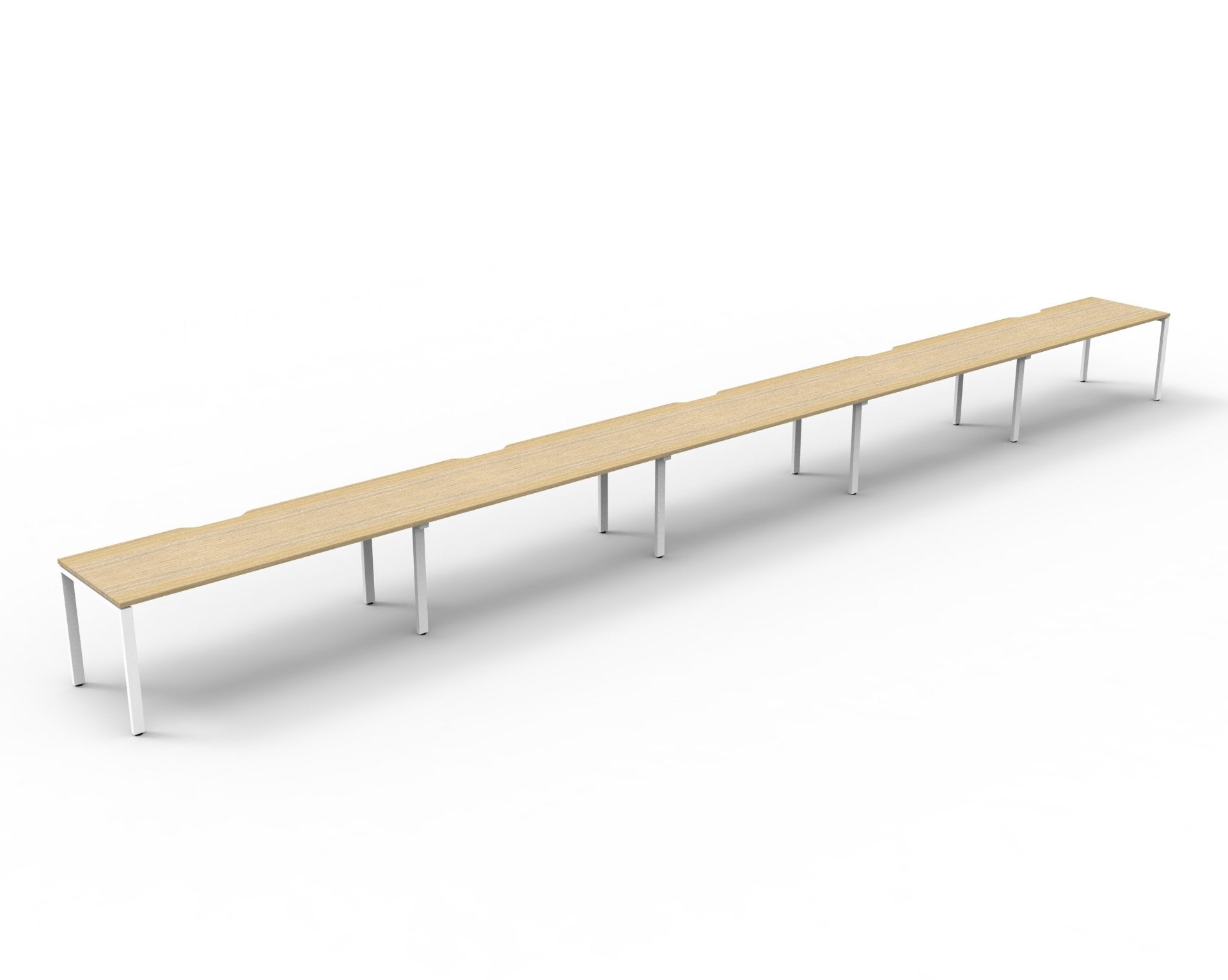 Helix Profile Side by Side 5 Person Workstation
