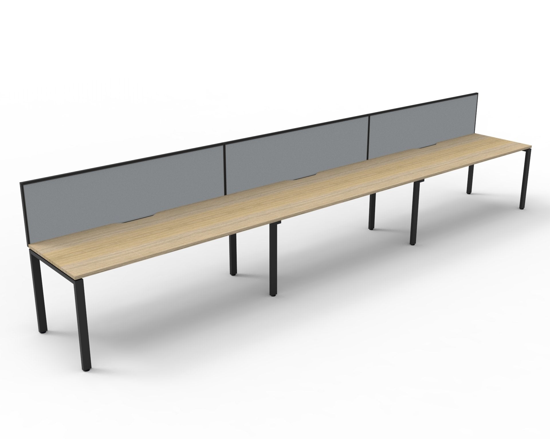 Helix Profile Side by Side 3 Person Workstation