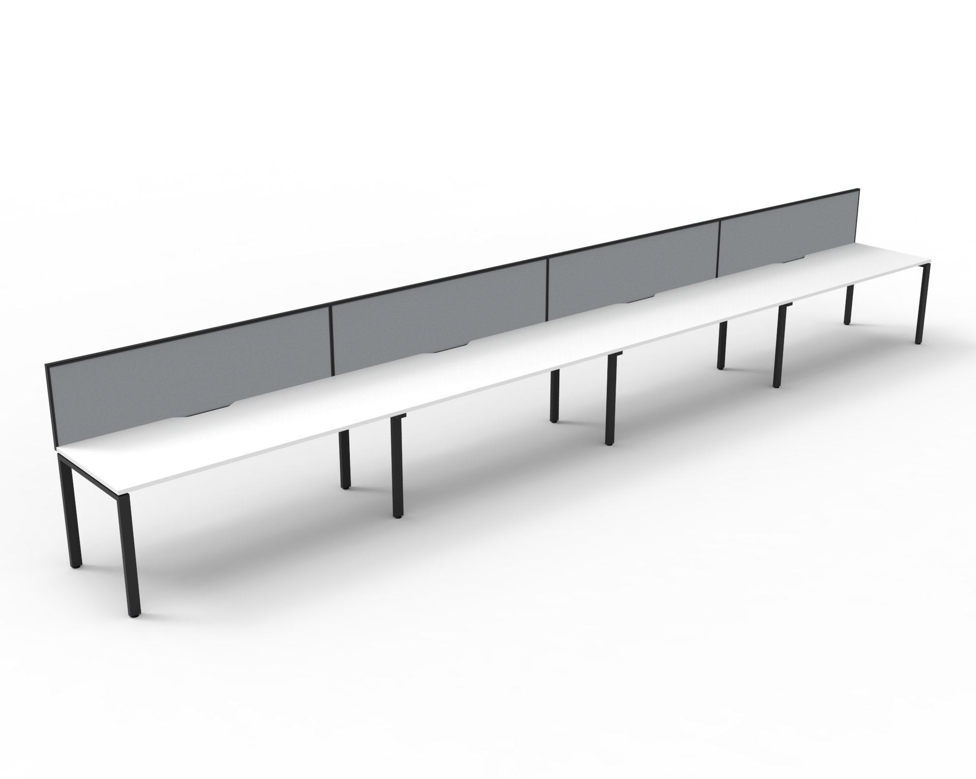 Helix Profile Side by Side 4 Person Workstation