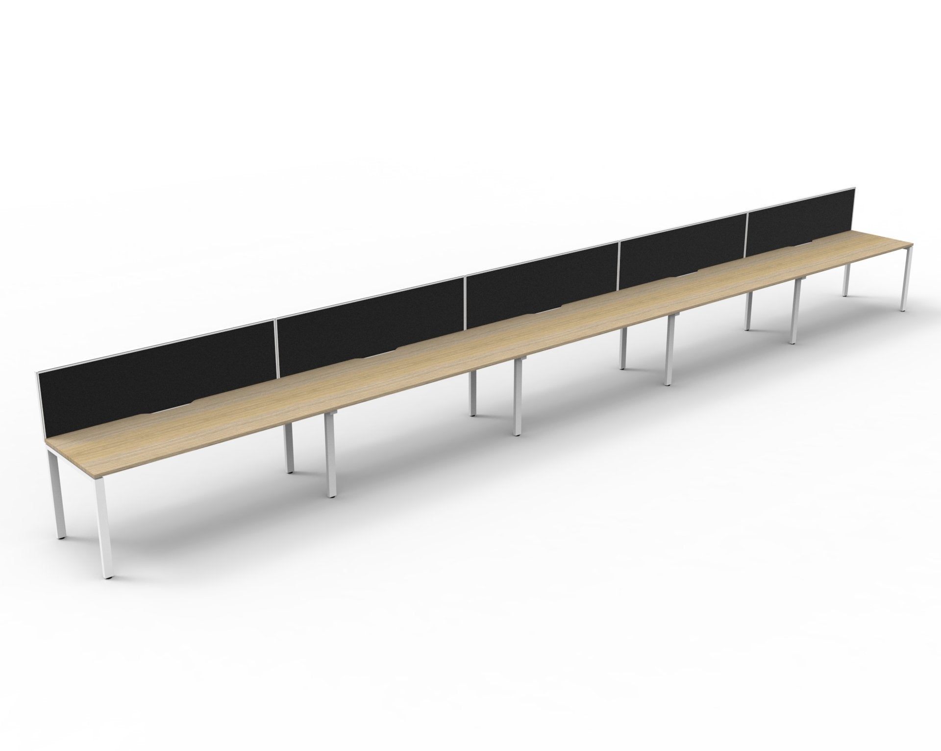 Helix Profile Side by Side 5 Person Workstation