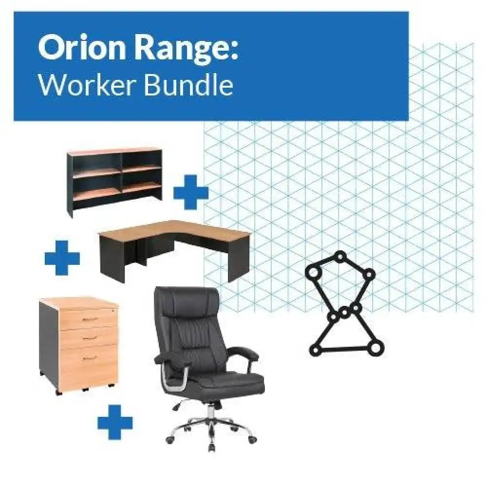Office Furniture Package Orion Corner Workstation Credit Card