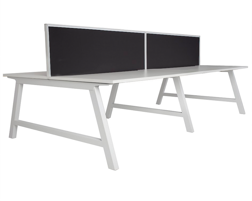 Pitch Back to Four Person Pod 1500 with Sector Screens - Office Furniture - Mclernons Business Base