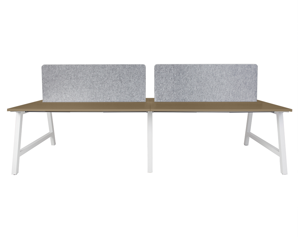 Pitch Back to Four Person Pod 1800 with Element Screens - Office Furniture - Mclernons Business Base