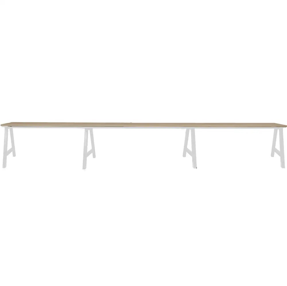 Pitch Desk 3 Pod 1800 Splayed Leg Powder Coat