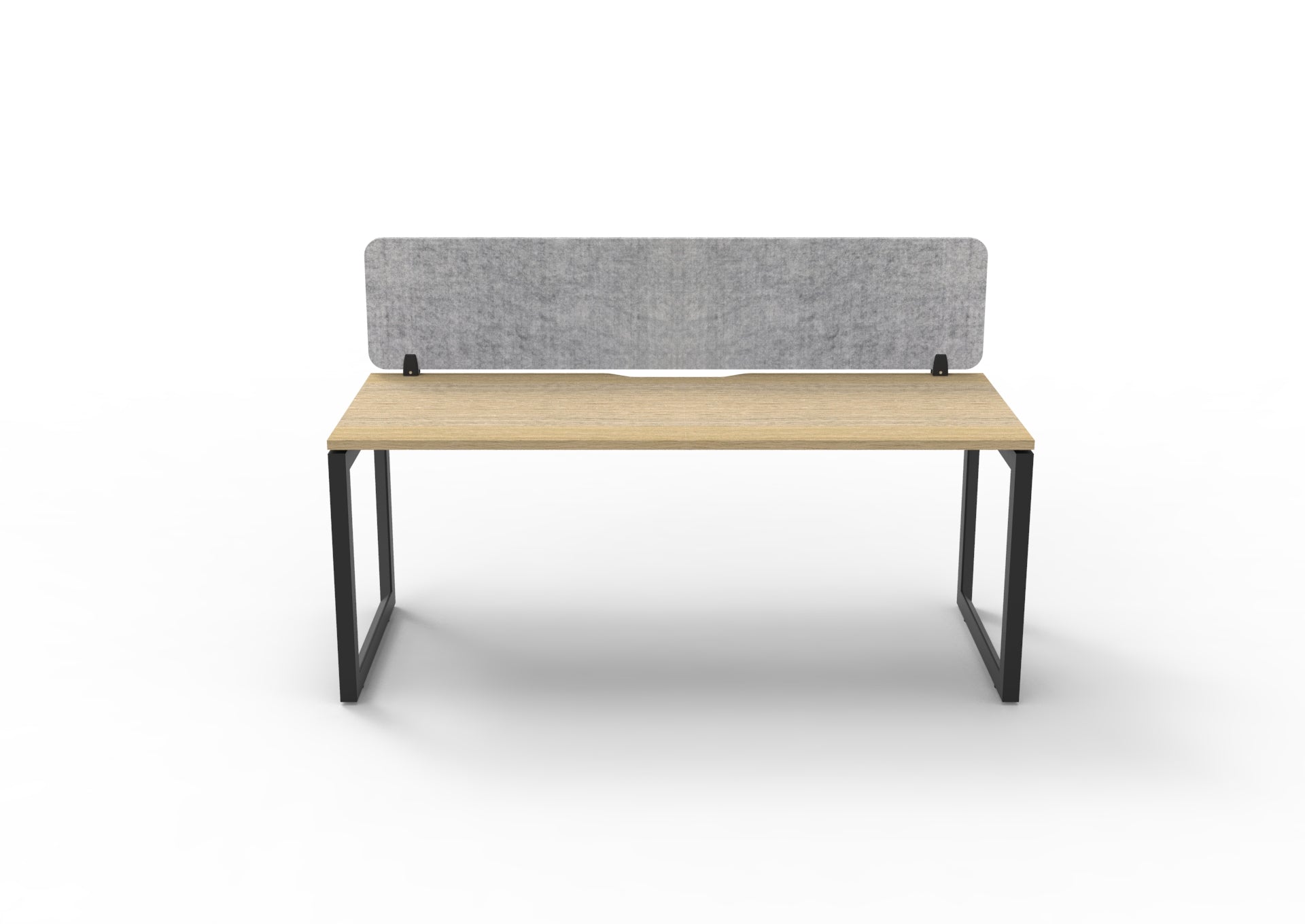 Helix Loop Straight Desk With Eco Screen