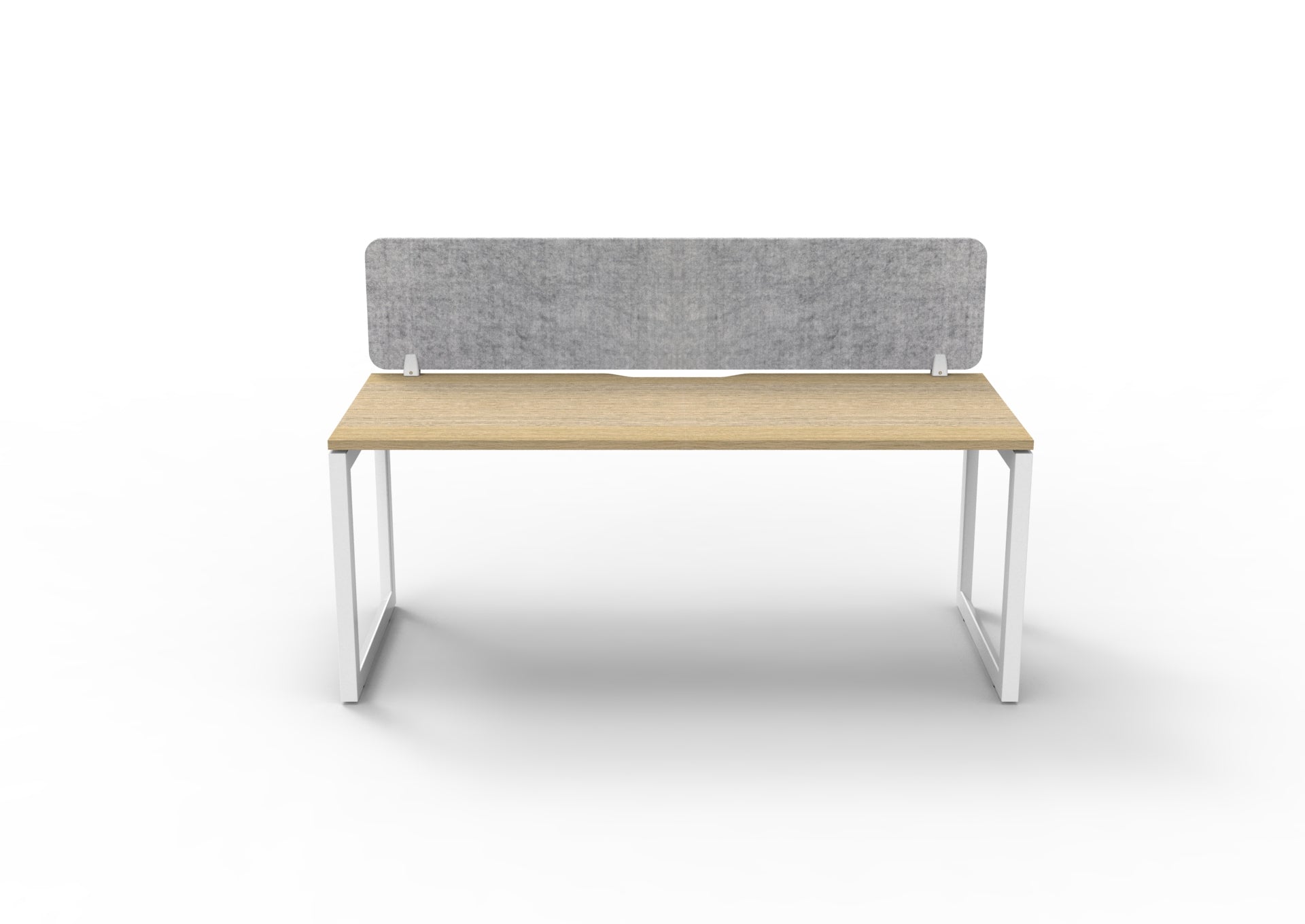 Helix Loop Straight Desk With Eco Screen