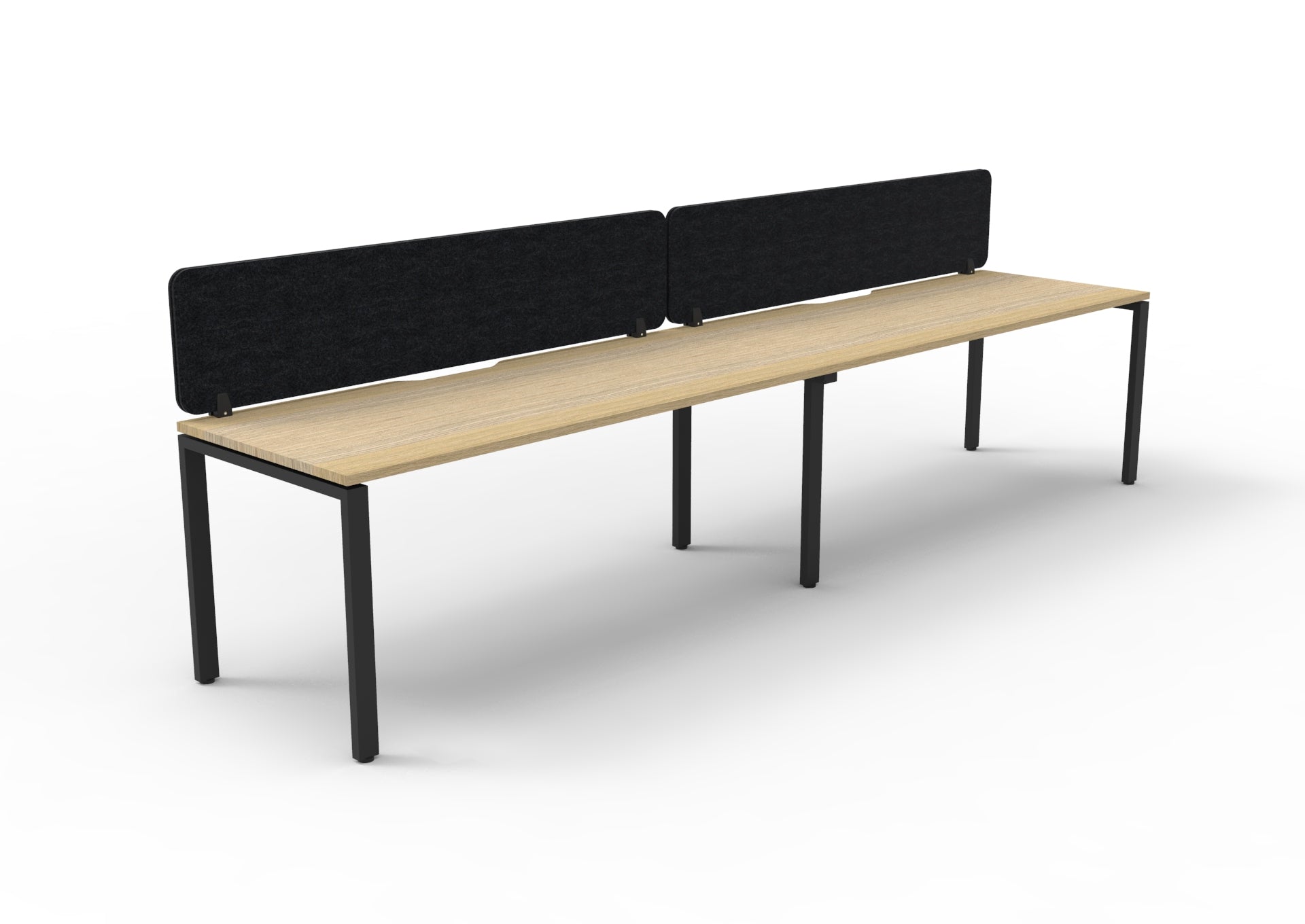 Helix Profile Side by Side 2 Person Workstation With Eco Screen