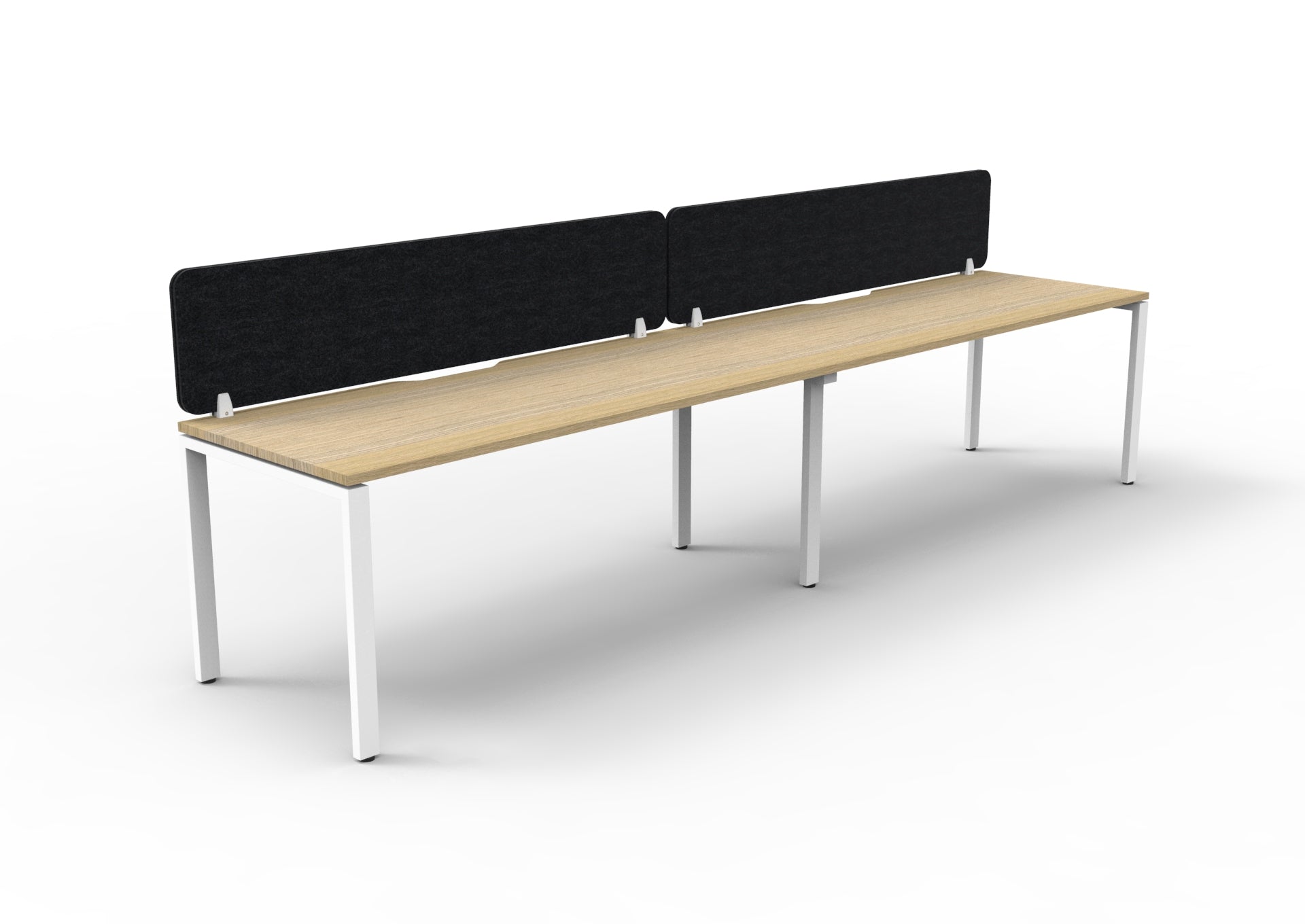 Helix Profile Side by Side 2 Person Workstation With Eco Screen