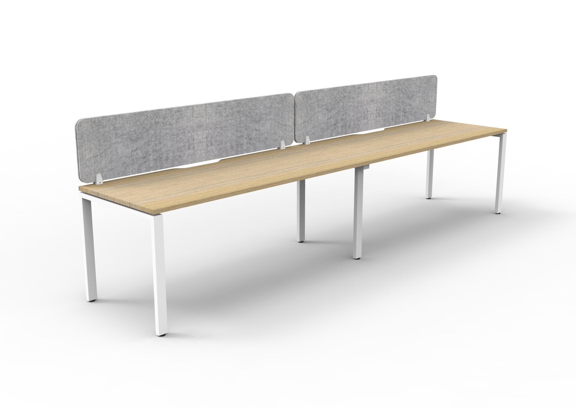 Helix Profile Side by Side 2 Person Workstation With Eco Screen