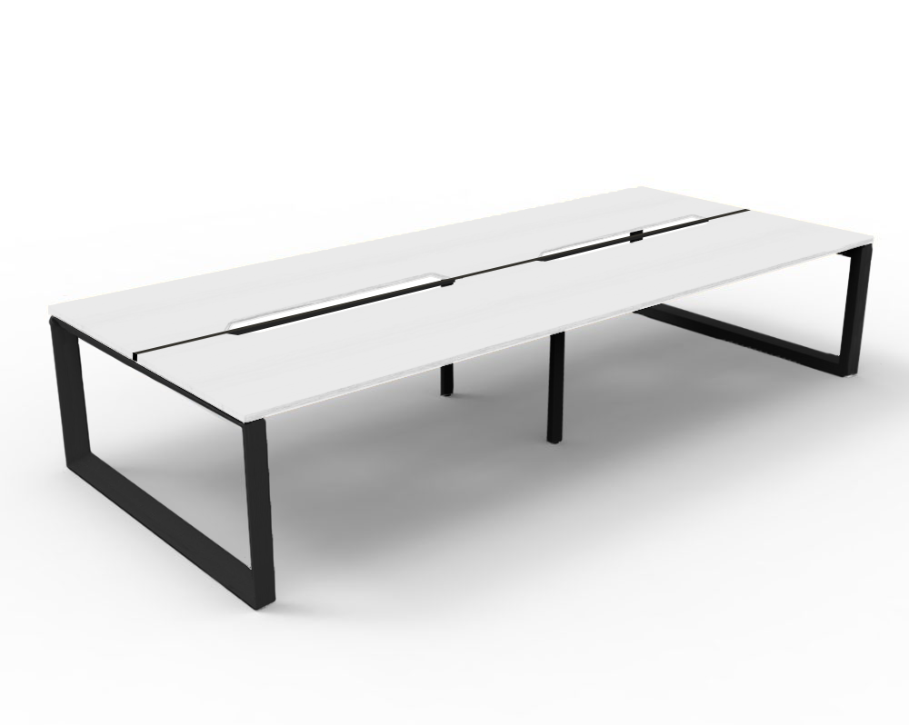 Trilogy Desk Four Person Pod 1800 - Office Furniture - Mclernons Business Base