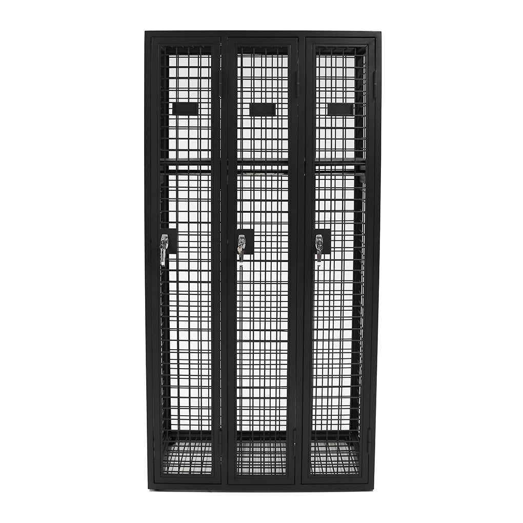 Mesh Guard Three Door Locker 