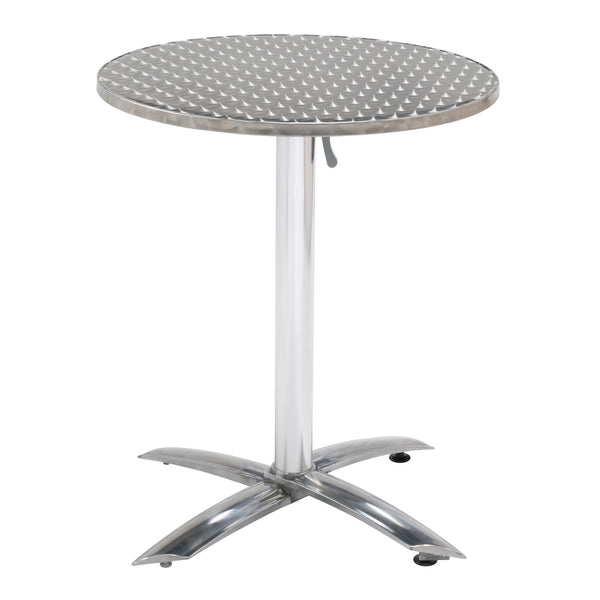 Round Stainless Steel Cafe Table 60cm