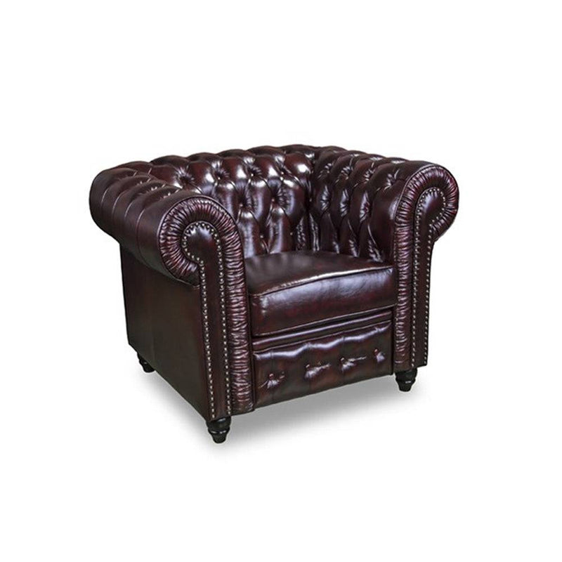 Antique Chesterfield Single Armchair