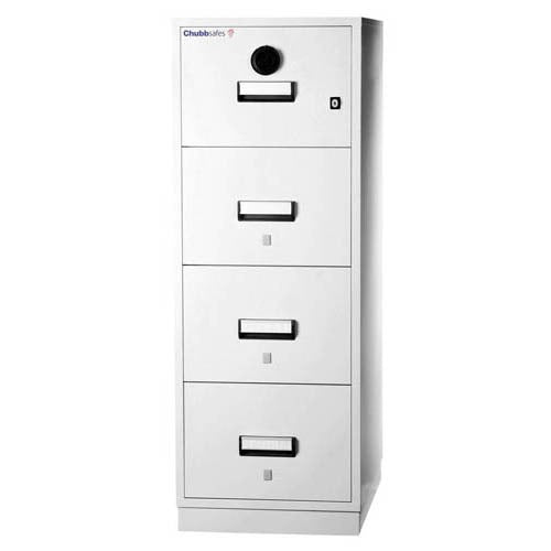 ChubbSafes Fire Proof 4 Drawer Filing Cabinet - Business Base