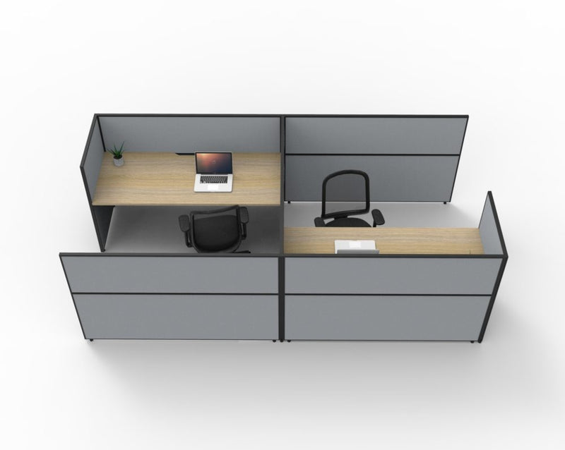 Helix Screen 2 Person Cubicle